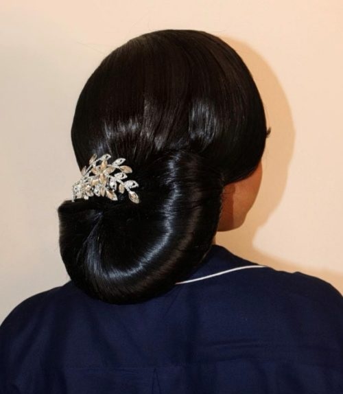 Multiple Bun Hairstyle For Wedding