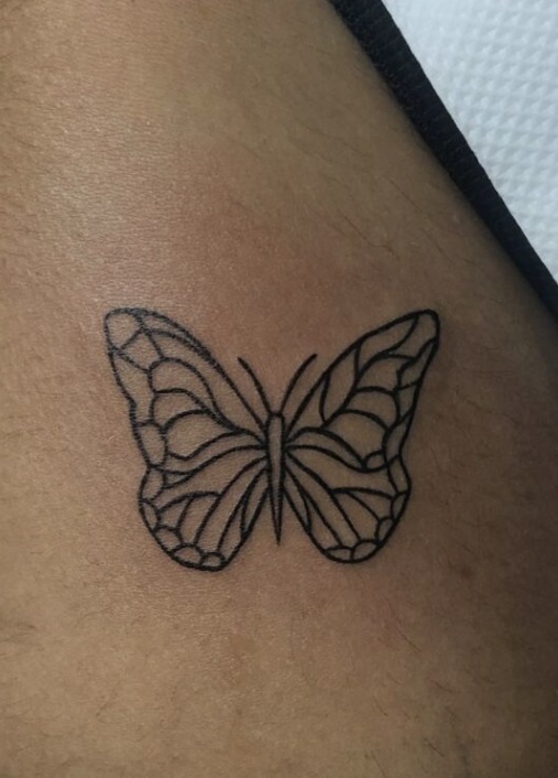 Outlined Butterfly