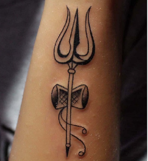 Outlined Trishul