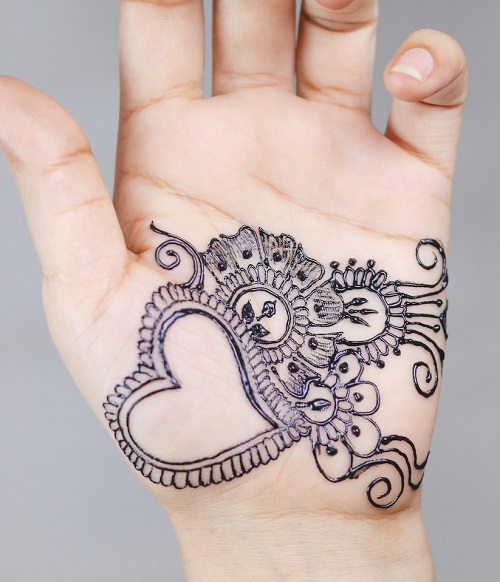 Palm Tattoo Style Mehndi