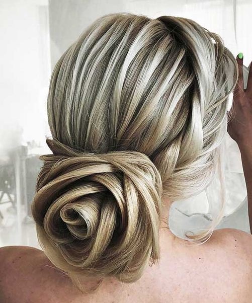 Rose Flower Bun