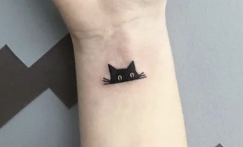 Shaded Cat Tattoo