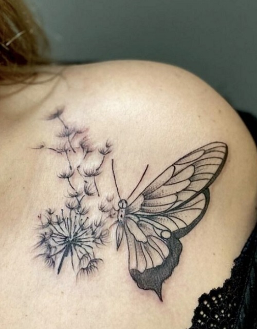 Shoulder tattoo for women