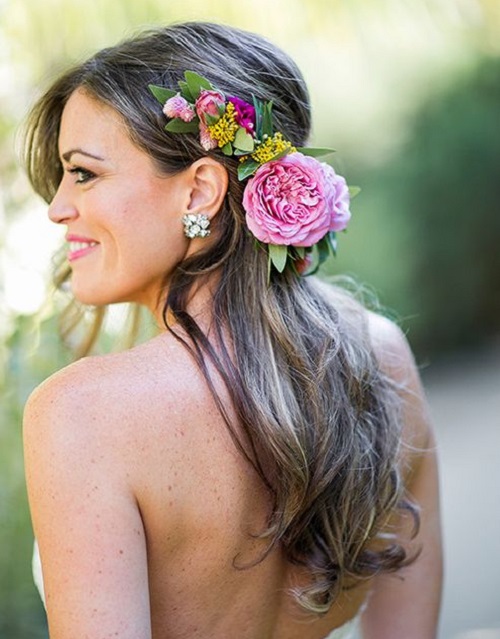 Side Lifted Wedding Hairstyle