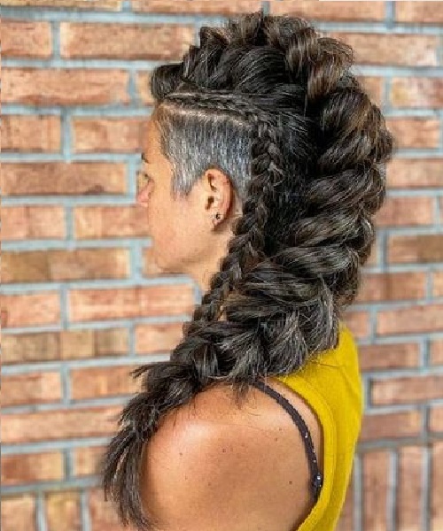 Side Undercut Mohawk Female Hair