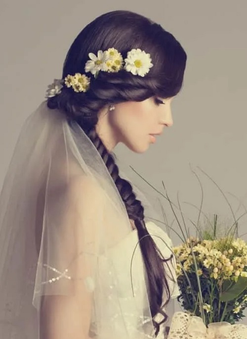 Simple Bridal Braided Hair