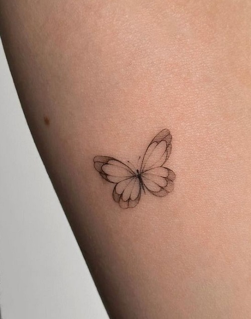 Simple Butterfly on arm Butterfly