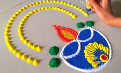Simple Diwali Rangoli Designs