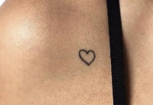 Small And Simple Heart Tattoo