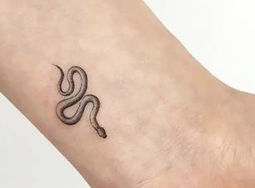Small Snake 3D Design Tattoo