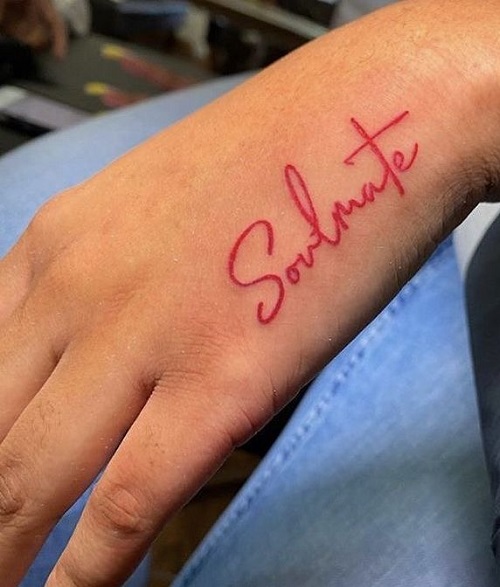 Soulmate Tattoo For Hand