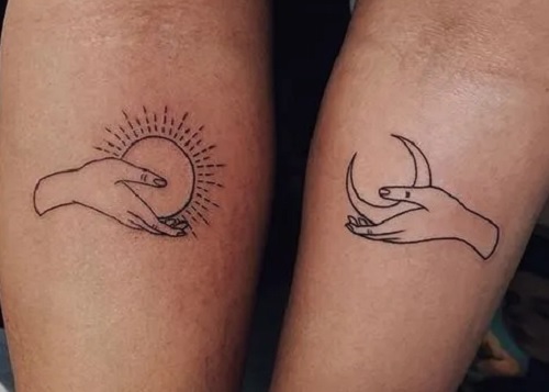 Sun And Moon Tattoo