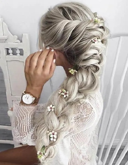 Textured Braid For Wedding