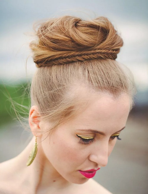 Top Knotted Hairstyle
