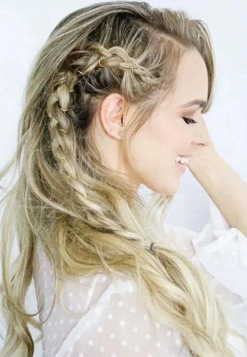 Top Messy Braided Bridal Hair