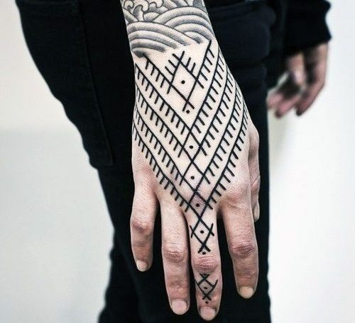 Tribal Geometric Tattoo