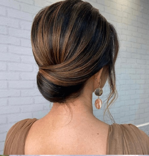 Twisted Wrapped Bun Hair