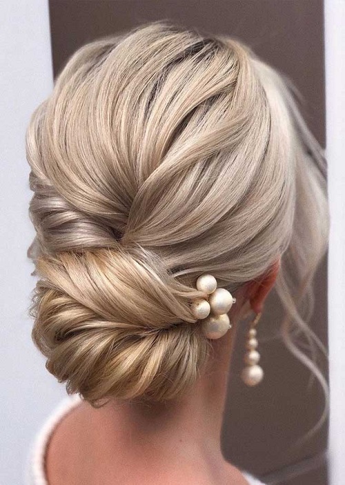 Wrapped Bun Bridal Hair