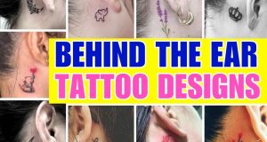 behind the ear tattoo for women
