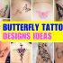Back Butterfly Tattoo design