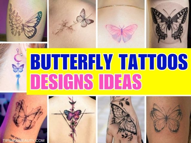 Back Butterfly Tattoo design