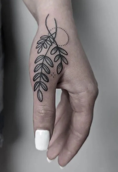 leaves Tattoo For Men