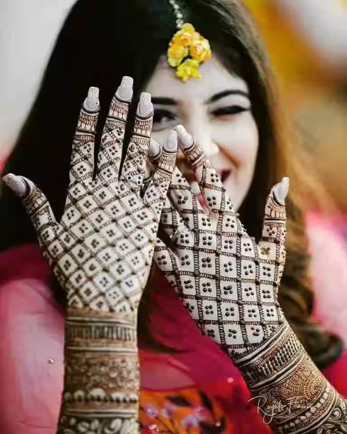 Bridal Mehndi Full Front Hands