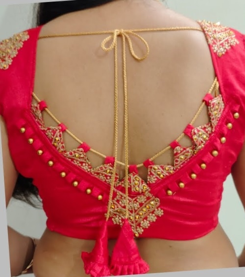 Designer Back Blouse