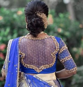Latest 50 Back Side Saree Blouse Ideas and Designs - Tips and Beauty
