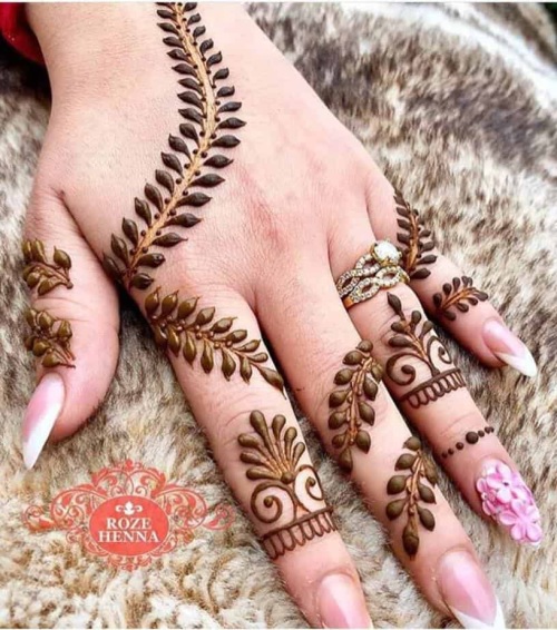 Simple Beginner Mehndi Design